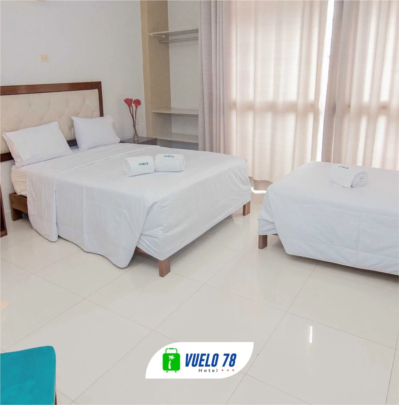 Area principal de camas en la Habitación Doble Plus